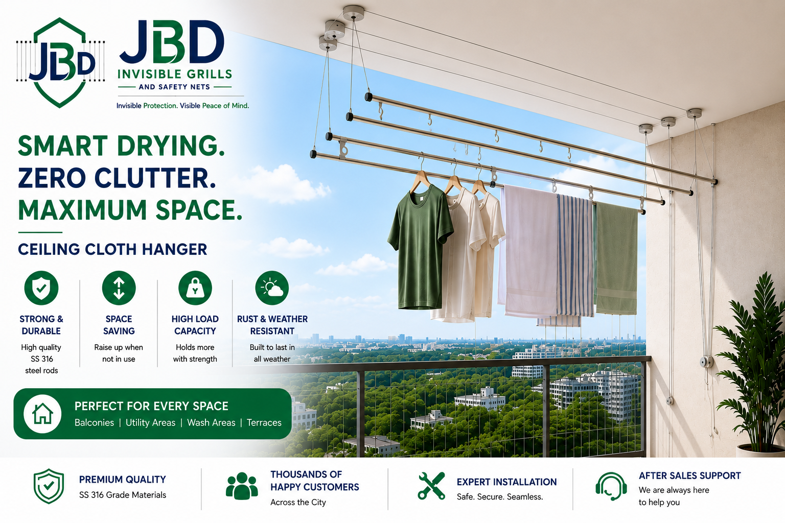 JBD Invisible Grills & Safety Nets &mdash; Slide 2