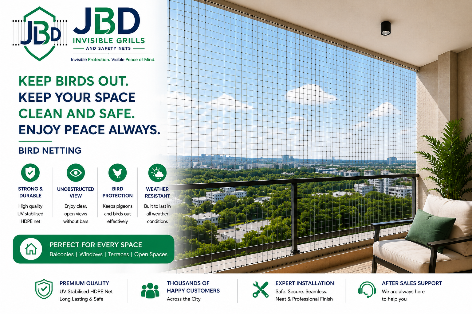 JBD Invisible Grills & Safety Nets &mdash; Slide 3